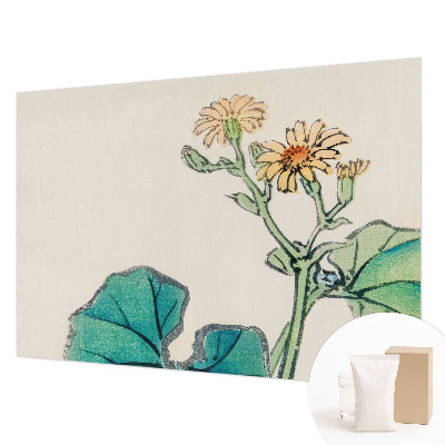 Modern wall mural Flower and leaves