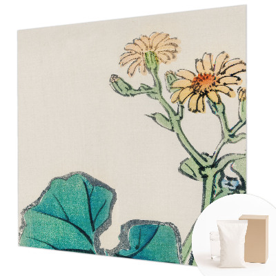 Modern wall mural Flower and leaves
