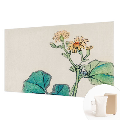 Modern wall mural Flower and leaves