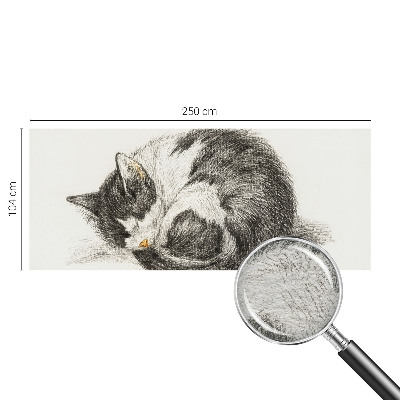 Modern wall mural for bedroom Adorable kitty