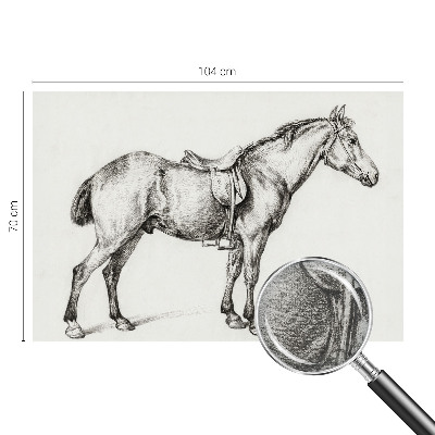 Modern wall mural for living room Sketch of a horse