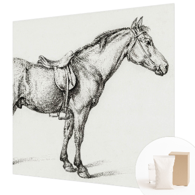 Modern wall mural for living room Sketch of a horse