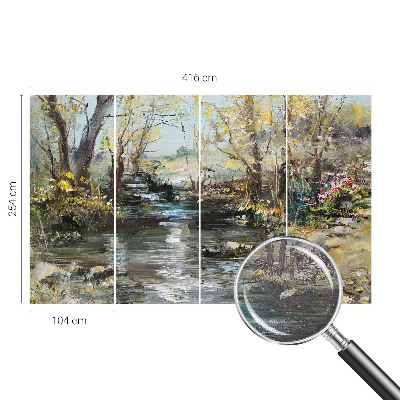High quality photo wallpaper Forest stream