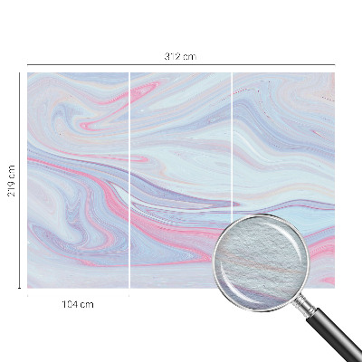Non-woven photo wallpaper Pastel swirl
