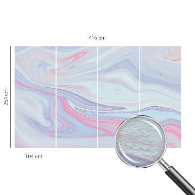 Non-woven photo wallpaper Pastel swirl