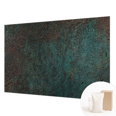 Wall mural for living room with a rustic surface