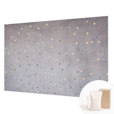 Bedroom wall mural wallpaper with a symmetrical dotted pattern