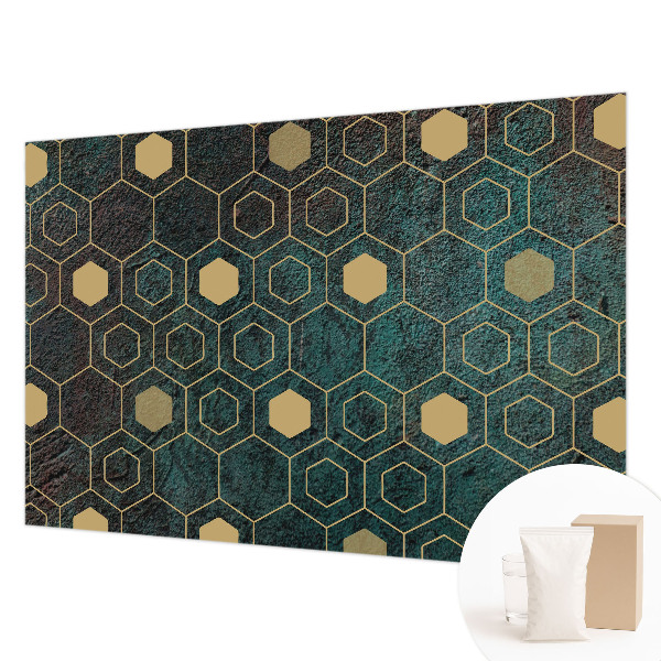 Large wall mural wallpaper Geometric hexagons