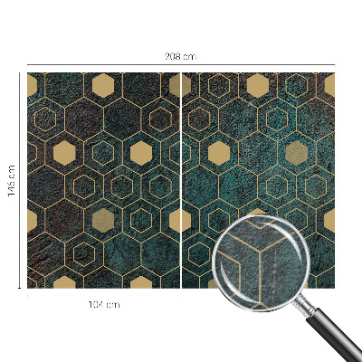 Large wall mural wallpaper Geometric hexagons