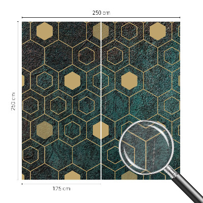 Large wall mural wallpaper Geometric hexagons