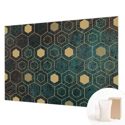 Large wall mural wallpaper Geometric hexagons