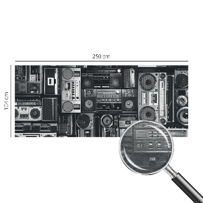 Modern wall mural for bedroom Retro radio