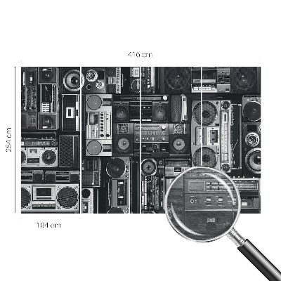 Modern wall mural for bedroom Retro radio