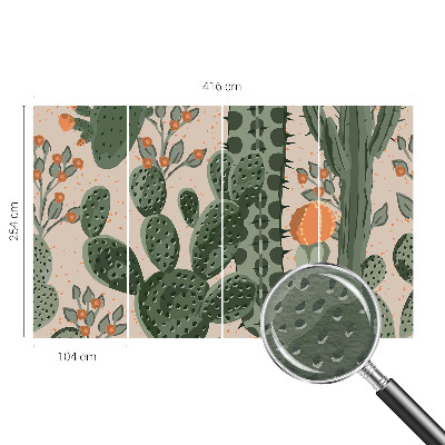 High quality wall mural wallpaper Green cacti