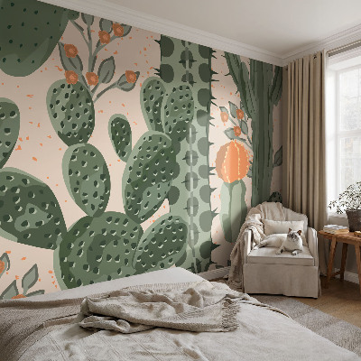 High quality wall mural wallpaper Green cacti