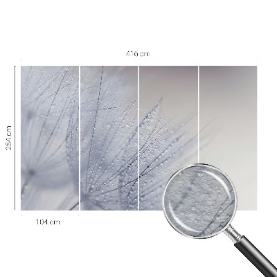 Premium wall mural for bedroom Dewy dandelion