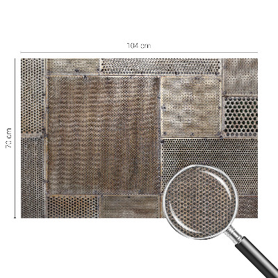 Wall mural for living room Metallic patterns