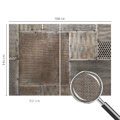 Wall mural for living room Metallic patterns