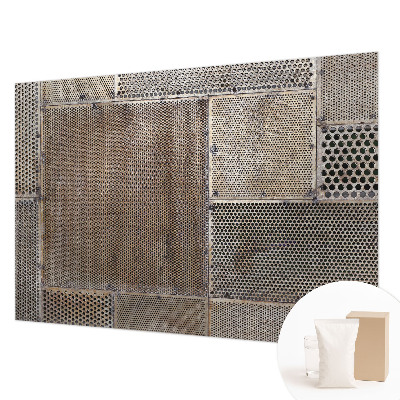 Wall mural for living room Metallic patterns