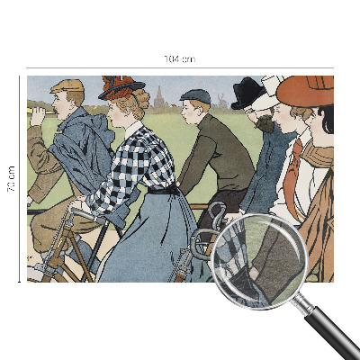 Large wall mural wallpaper Vintage cyclists