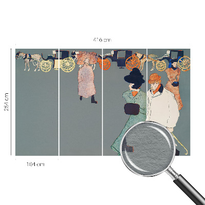 Modern wall mural Coach costumes