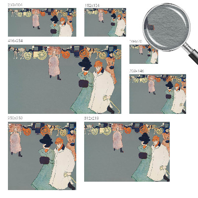 Modern wall mural Coach costumes