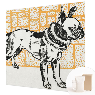 Custom size wall mural Retro dog