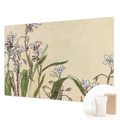 Modern wall mural for bedroom Floral elegance