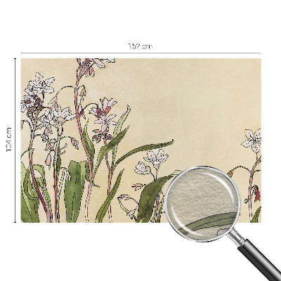 Modern wall mural for bedroom Floral elegance