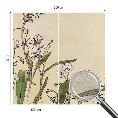 Modern wall mural for bedroom Floral elegance