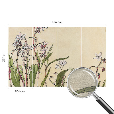 Modern wall mural for bedroom Floral elegance