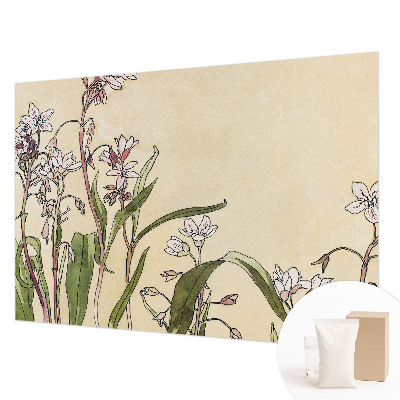 Modern wall mural for bedroom Floral elegance