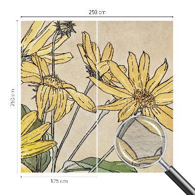 High quality photo wallpaper Watercolor flowers