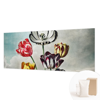 High quality wall mural wallpaper Colorful tulips