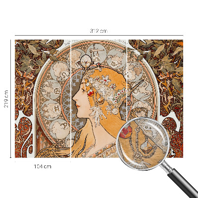 Decorative wall mural for living room Zodiacal elegance