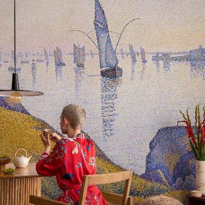 Non-woven photo wallpaper Sail reflection