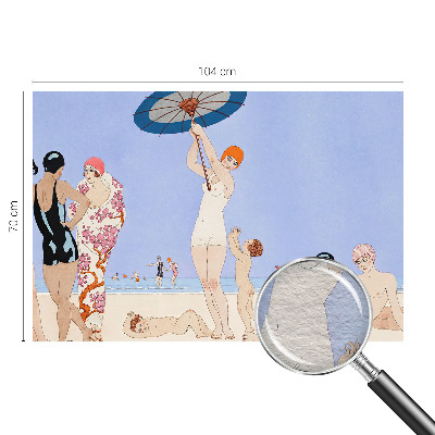 Wall mural for bedroom Retro beach