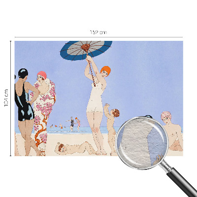 Wall mural for bedroom Retro beach