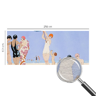 Wall mural for bedroom Retro beach