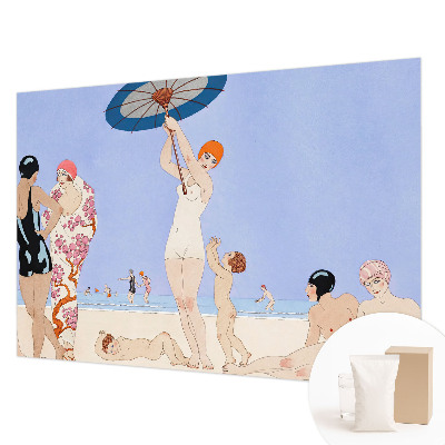 Wall mural for bedroom Retro beach