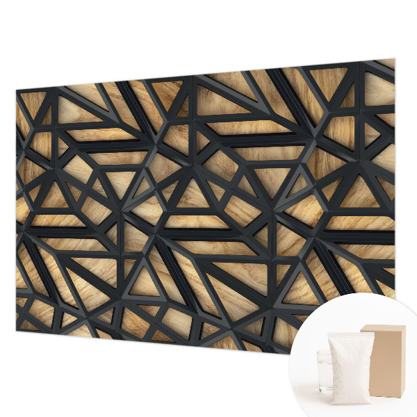 Wallpaper mural for living room Geometric connection