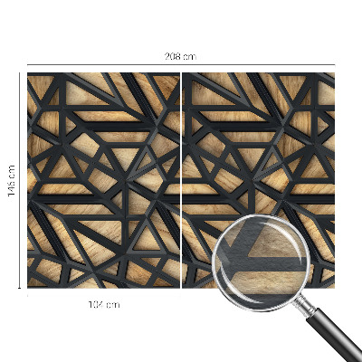 Wallpaper mural for living room Geometric connection