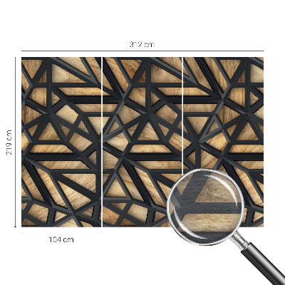 Wallpaper mural for living room Geometric connection