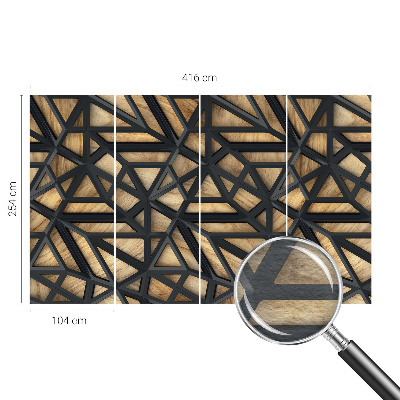 Wallpaper mural for living room Geometric connection