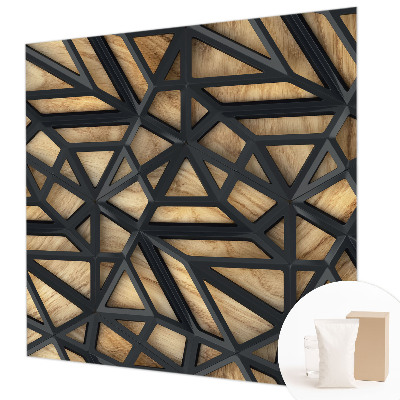 Wallpaper mural for living room Geometric connection