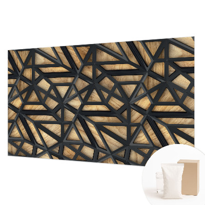 Wallpaper mural for living room Geometric connection