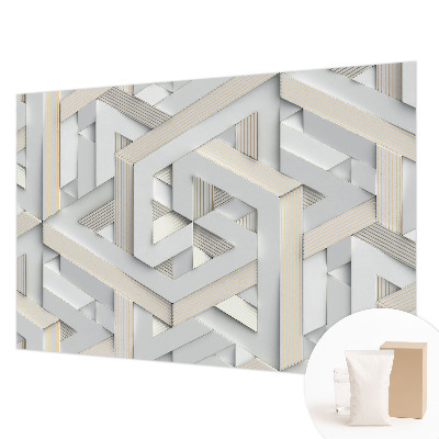 Large wall mural Illusory forms