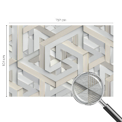 Large wall mural Illusory forms