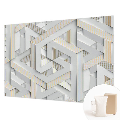 Large wall mural Illusory forms