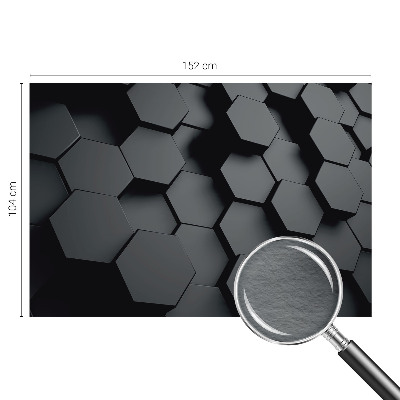 Bedroom wall mural wallpaper 3D hexagons